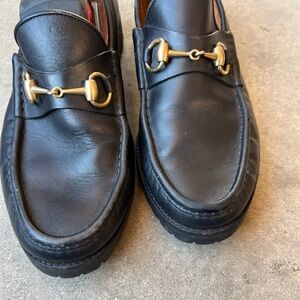 Gucci Black Horsebit Loafers Shoes Men’s Sz 11